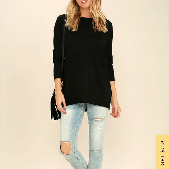 Lulus Cozy Time lace-up sweater - Picture 3 of 9